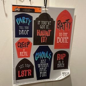 Halloween window stickers